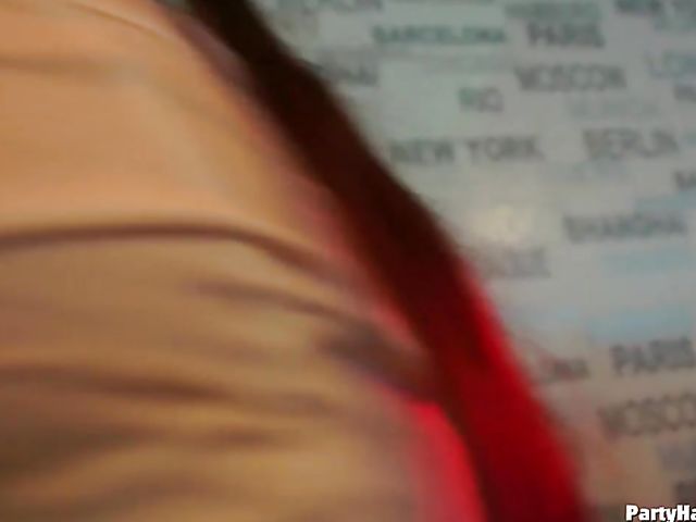 Drunk girls dance and suck in the club