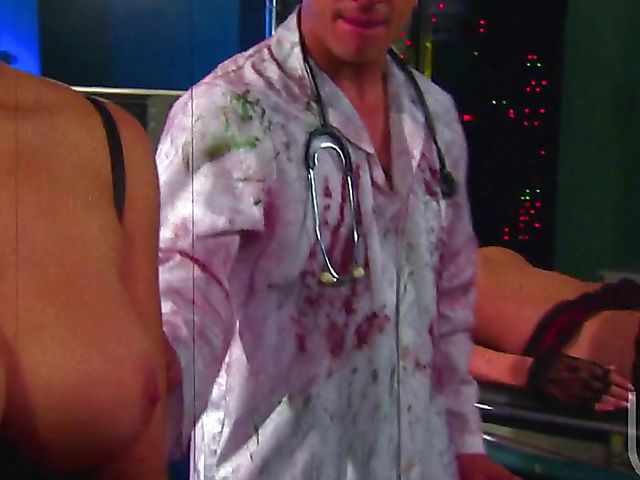 Sarah Vandella and Shawna Lenee threesome with a dirty scientist