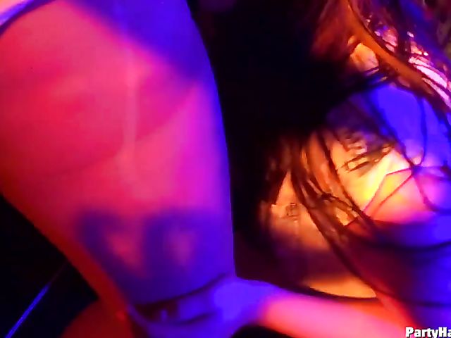 Non-stop night club orgy with nasty babes