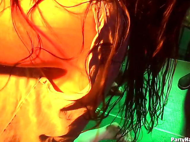 Non-stop night club orgy with nasty babes