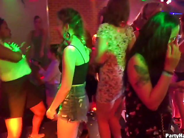 Non-stop night club orgy with nasty babes