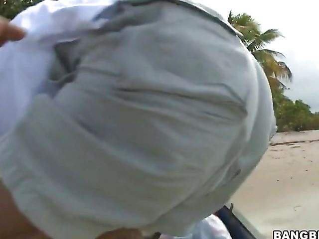 Faye Runaway anal on the island with a big one