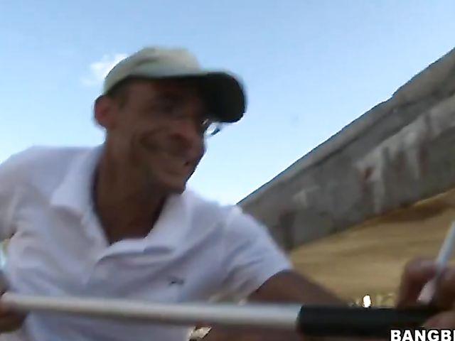 Faye Runaway anal on the island with a big one