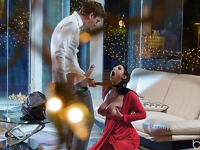 Anal Christmas with huge tits Angela White