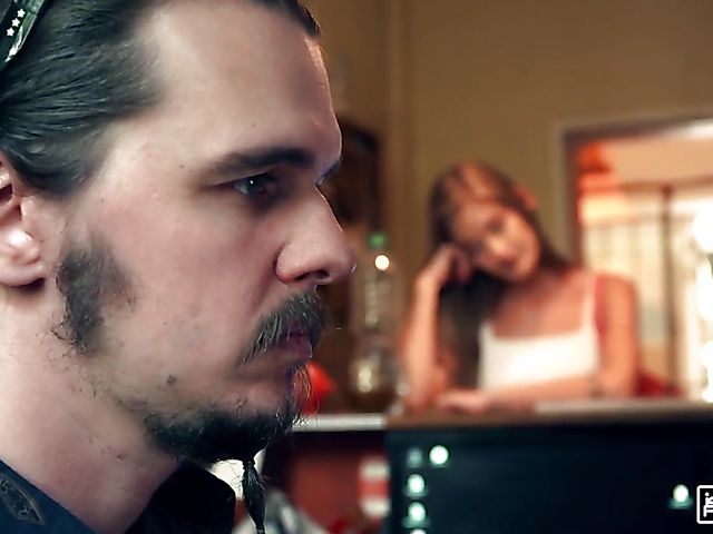 Hot girl Tiffany Tatum gets down and nasty in a hostel