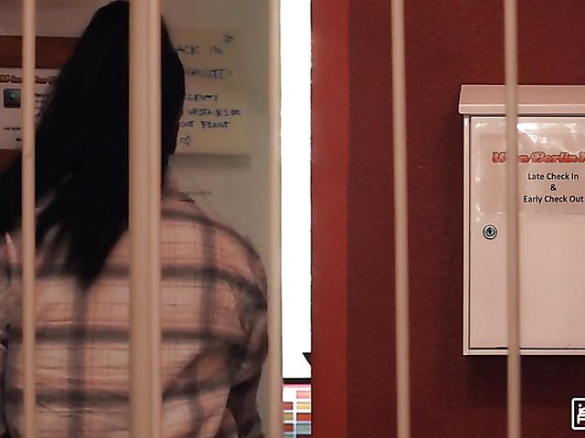 Nasty teen Julia Parker gets rammed by a hostel housekeeper