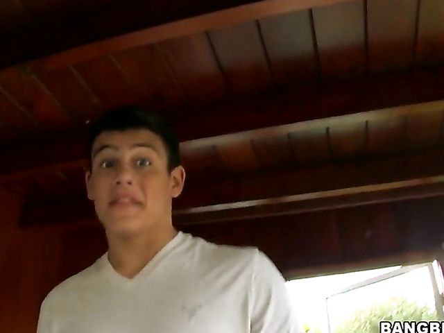 Charity Bangs - Carwash teen handjob with her boobs out