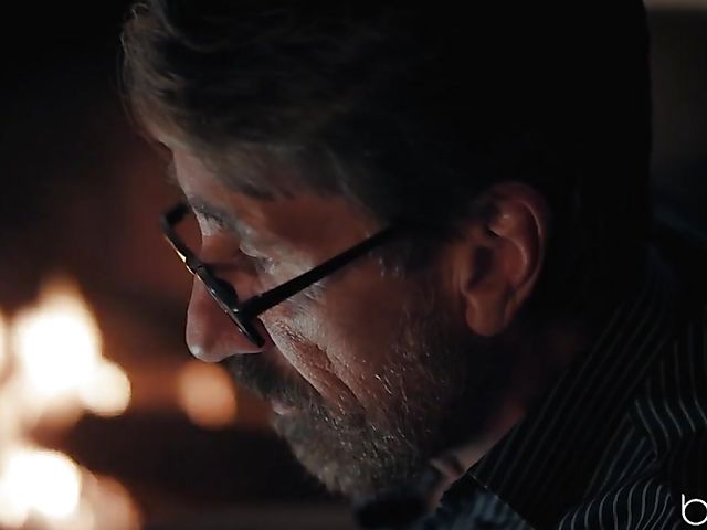 Kayla Paris - Old guy young girl fuck by the fire