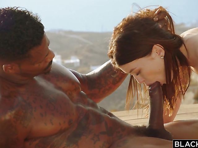 Interracial outdoor action with Misha Cross and Jason Luv