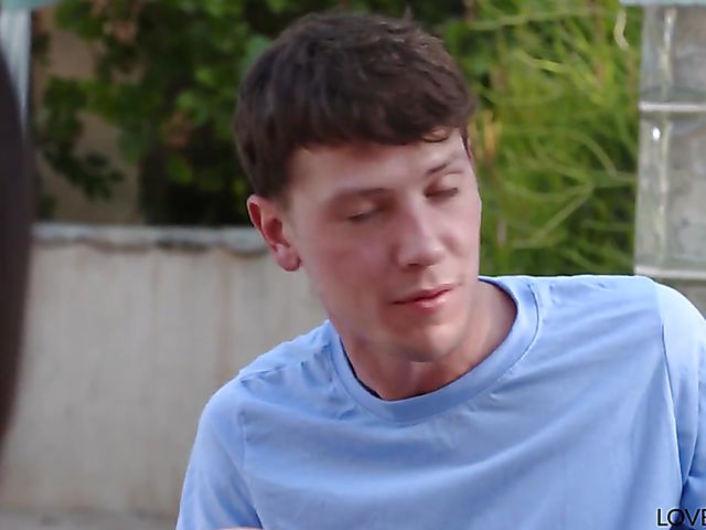 He loves Alina Lopez's sexy feet and nice pussy