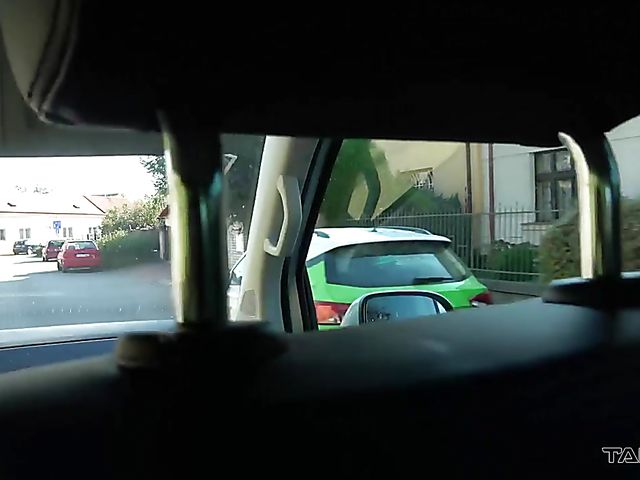 Van fuck with flat chested slut Caroline