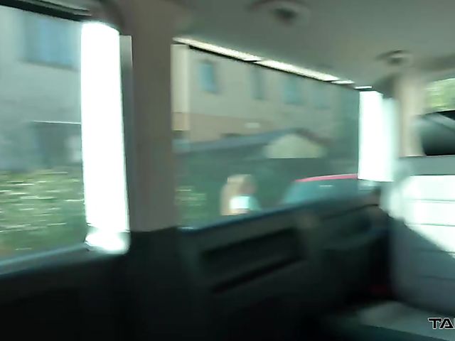 Van fuck with flat chested slut Caroline