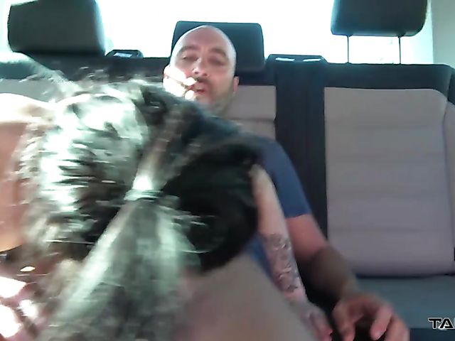 Van fuck with flat chested slut Caroline