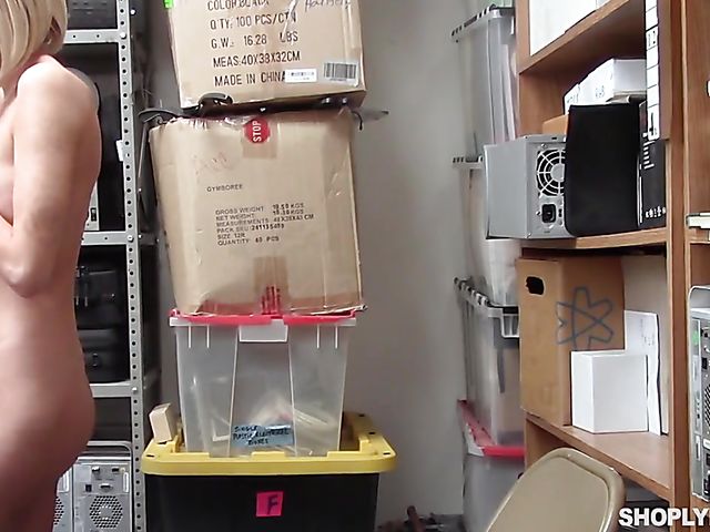 Security guy sticks his cock in skinny blonde Emma Hix