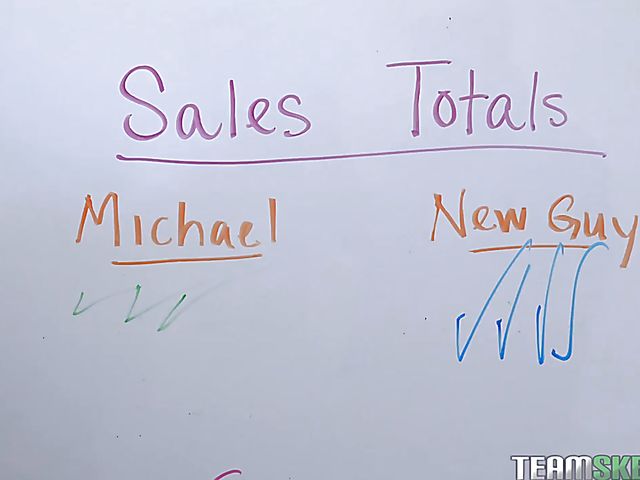 Office sex with big breasted Lena Paul