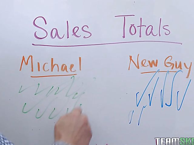 Office sex with big breasted Lena Paul