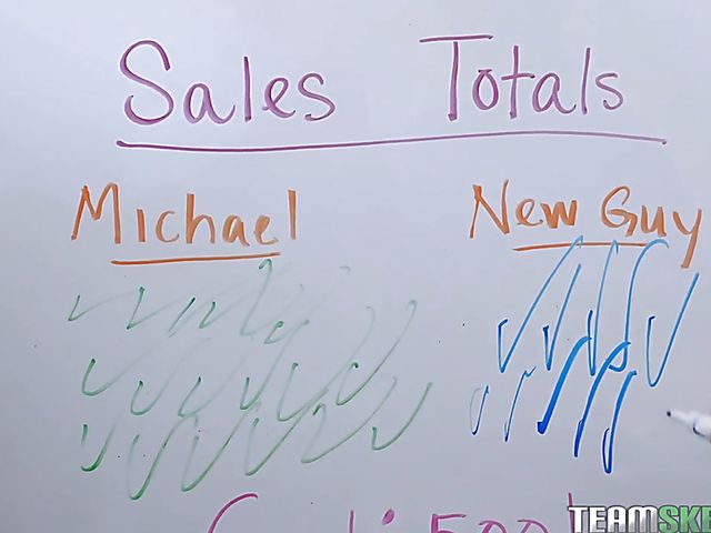 Office sex with big breasted Lena Paul