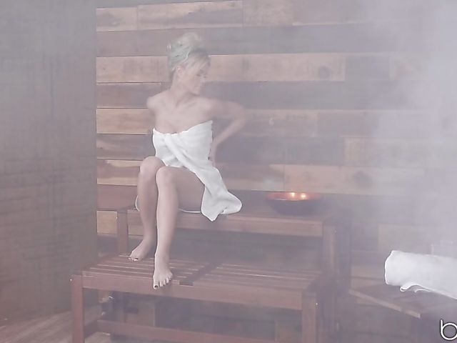 Busty bombshell Jessa Rhodes gets ass fucked in the sauna
