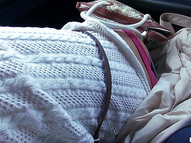 Car blowjob and quickie for money with Russian girl Anastasia 