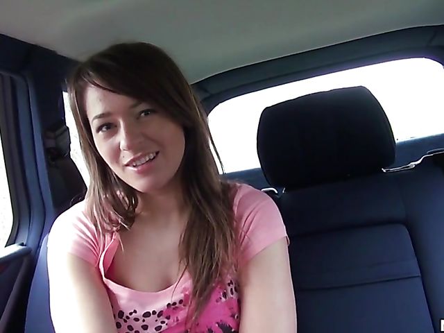 Car blowjob and quickie for money with Russian girl Anastasia 