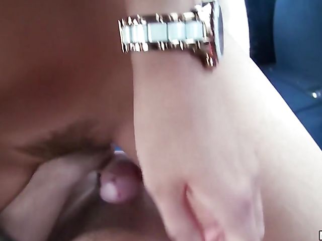 Car blowjob and quickie for money with Russian girl Anastasia 