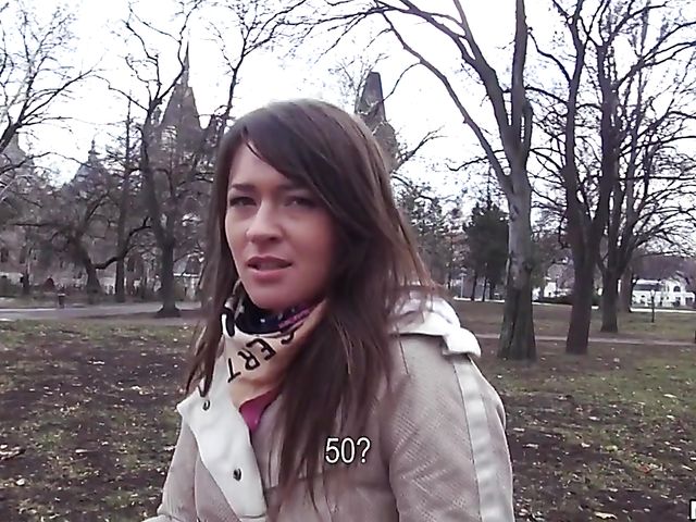 Car blowjob and quickie for money with Russian girl Anastasia 