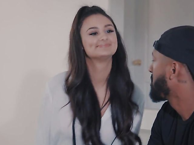 Interracial schoolgirl Eliza Ibarra gets a black one