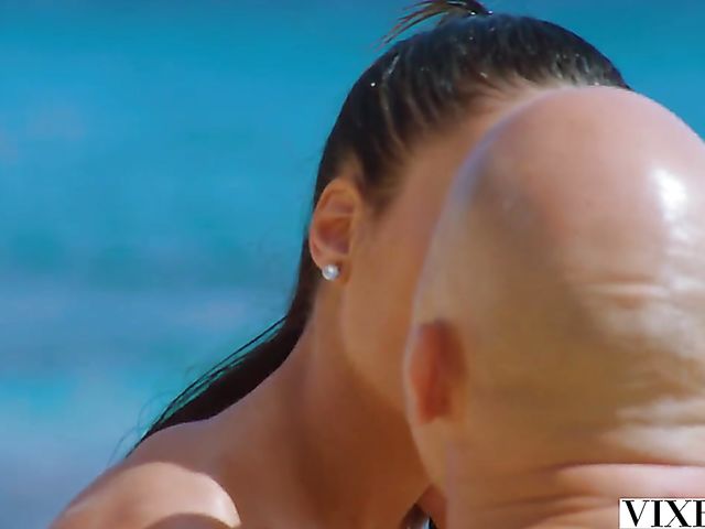 Beach sex with flat chested Apolonia Lapiedra