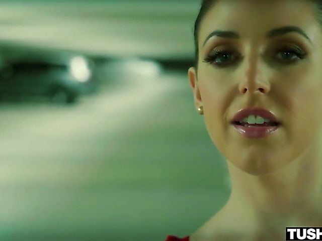 Big tit anal babe in a fur coat Angela White