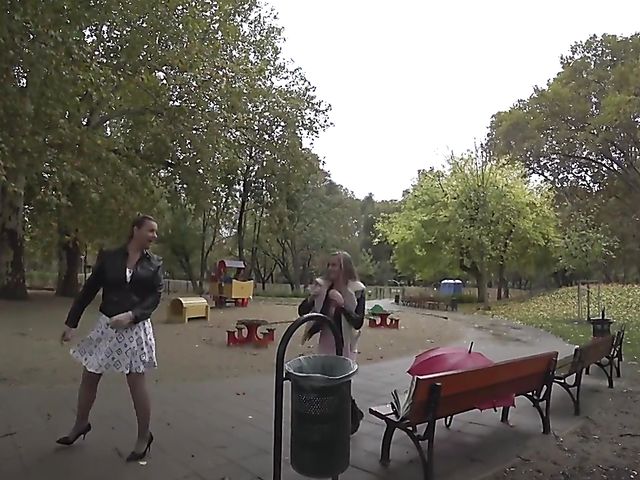 Old and young lesbian sauna with Eva Jayne