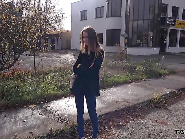 Backseat fucking with skinny teen Adelle