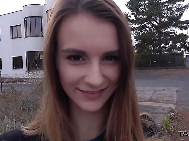 Backseat fucking with skinny teen Adelle