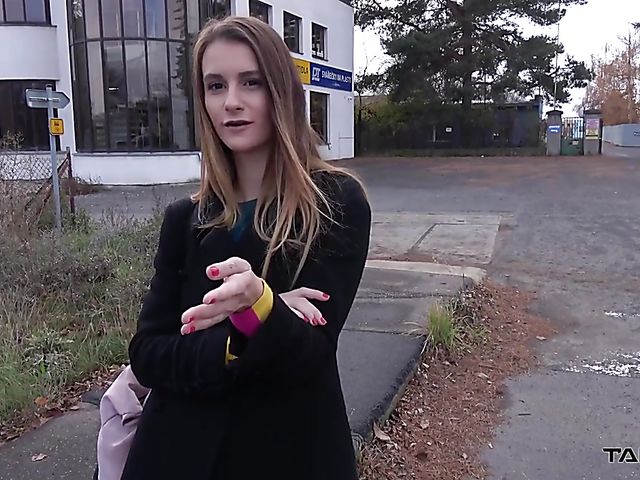 Backseat fucking with skinny teen Adelle