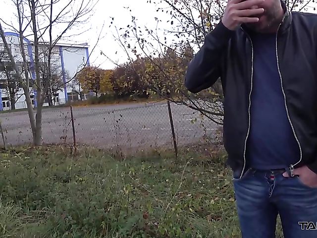 Backseat fucking with skinny teen Adelle