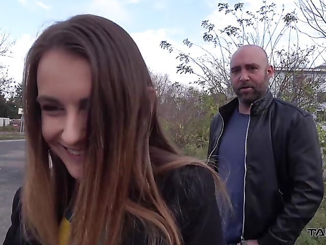 Backseat fucking with skinny teen Adelle
