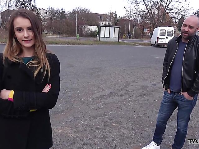 Backseat fucking with skinny teen Adelle