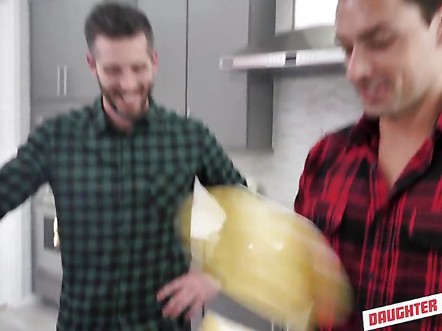 Teen Naomi Blue feels like a whore with her daddys friend