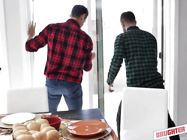 Teen Naomi Blue feels like a whore with her daddys friend