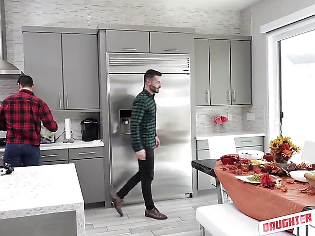 Teen Naomi Blue feels like a whore with her daddys friend