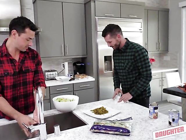 Teen Naomi Blue feels like a whore with her daddys friend