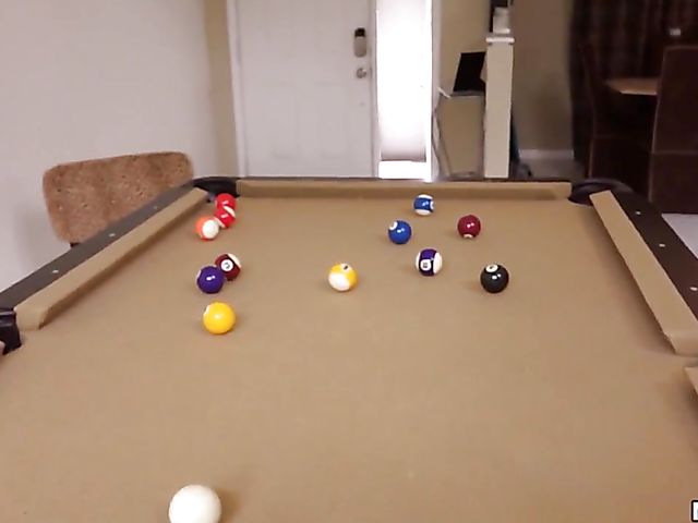 Anal sex in the pool room with Jade Jantzen