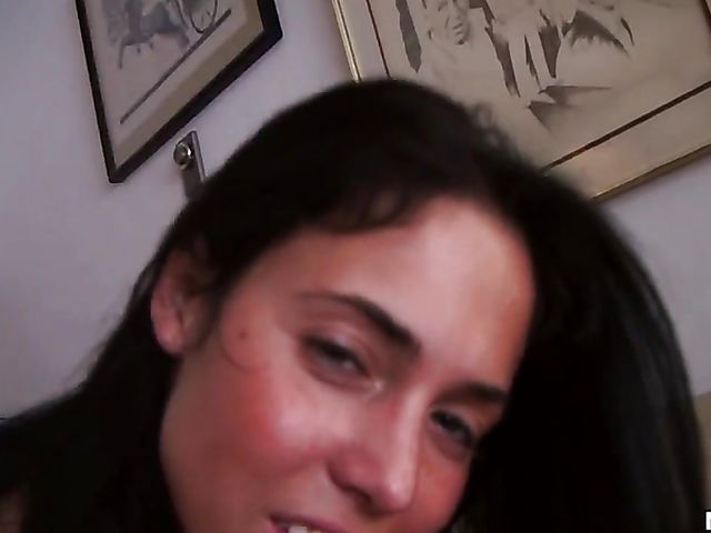 Hot brunette Ashton Marie gets nailed in the living room