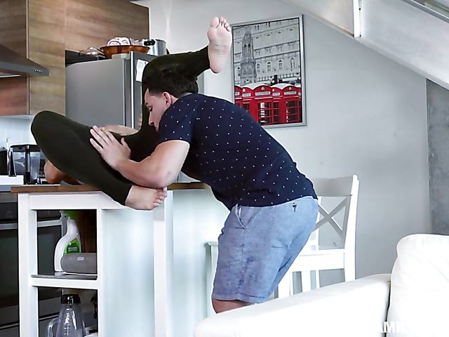 Cheating on his girlfriend with his slutty step sister Sloan Harper