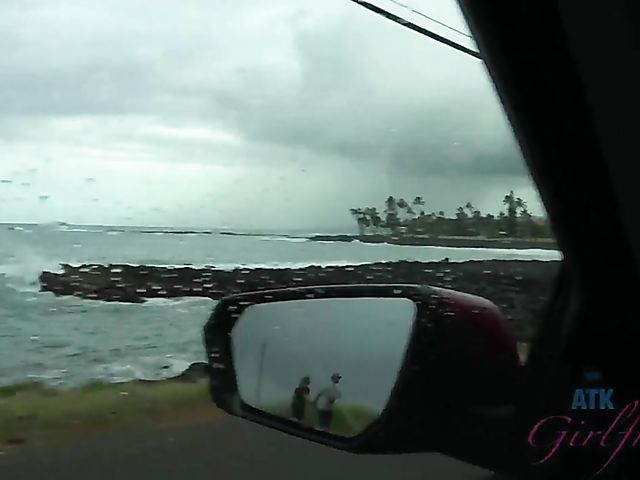 Car POV with wet girlfriend Hime Marie 