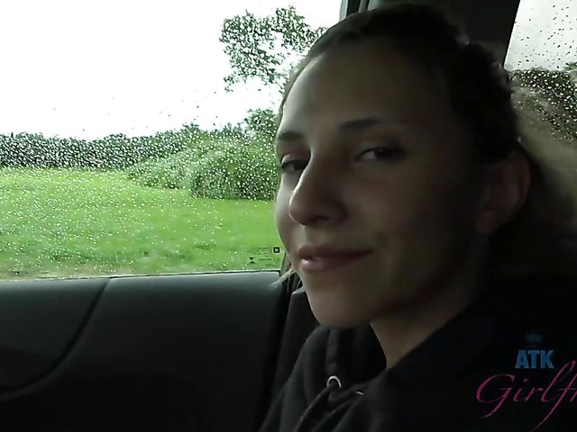 Car POV with wet girlfriend Hime Marie 