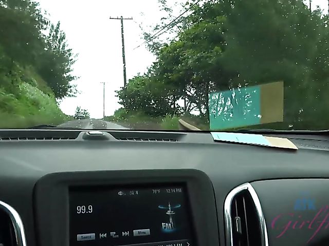 Car POV with wet girlfriend Hime Marie 