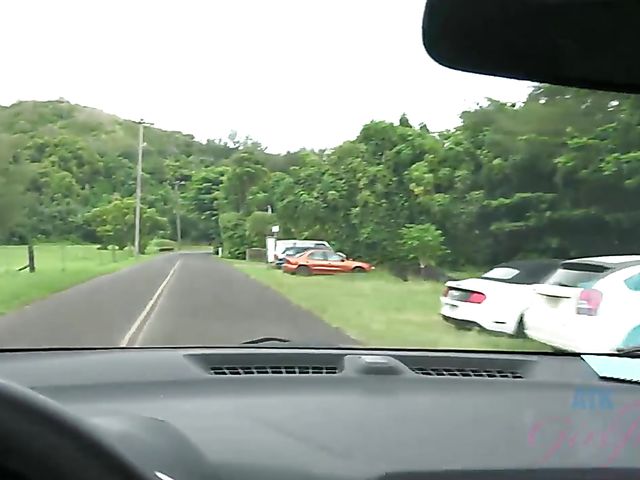 Car POV with wet girlfriend Hime Marie 