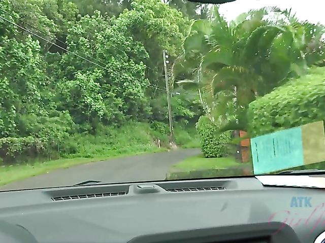 Car POV with wet girlfriend Hime Marie 