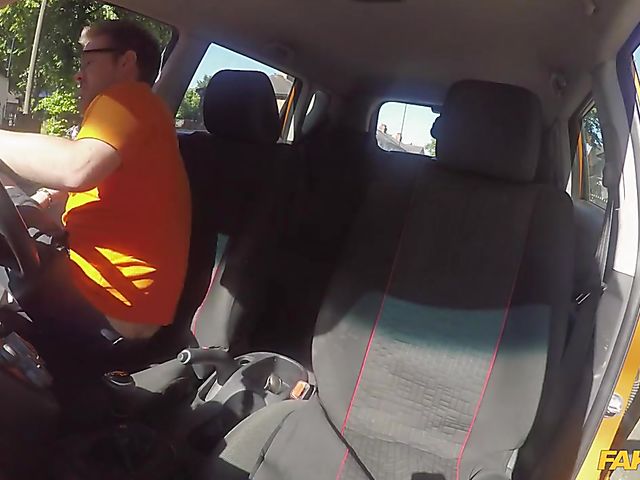 Giant tits Anissa Jolie driving and fucking
