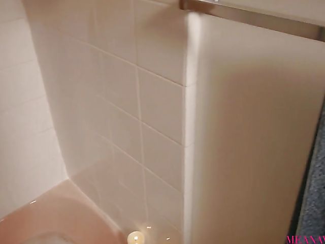 Hot Meana Wolf with fat tits and ass gets railed after bath  